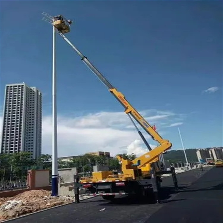 海安维修路灯的曲臂升降车出租